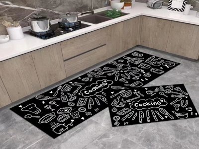 Прямая Продажа С Фабрики,Бархатный Кухонный Коврик С Кристаллами,Коврик Для Ванной,Удобный Безопасный Моющийся Абсорбирующий Кухонный Коврик,Набор